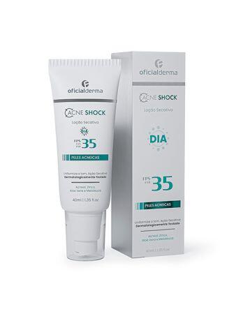 AcneShock Loção Secativa Tonalizante FPS 35 40mL