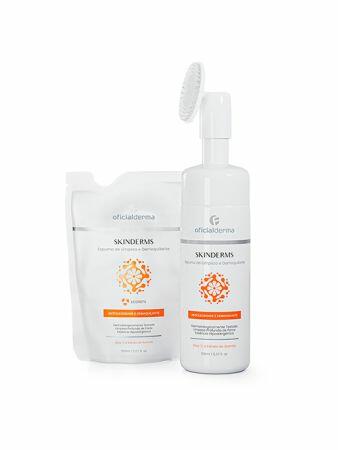Kit Skinderms Espuma de Limpeza Facial e Demaquilante + Refil