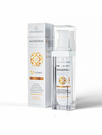 Skinderms - Gel creme de Vitamina C  + AHAs e Niacinamida - Anti Idade  30g